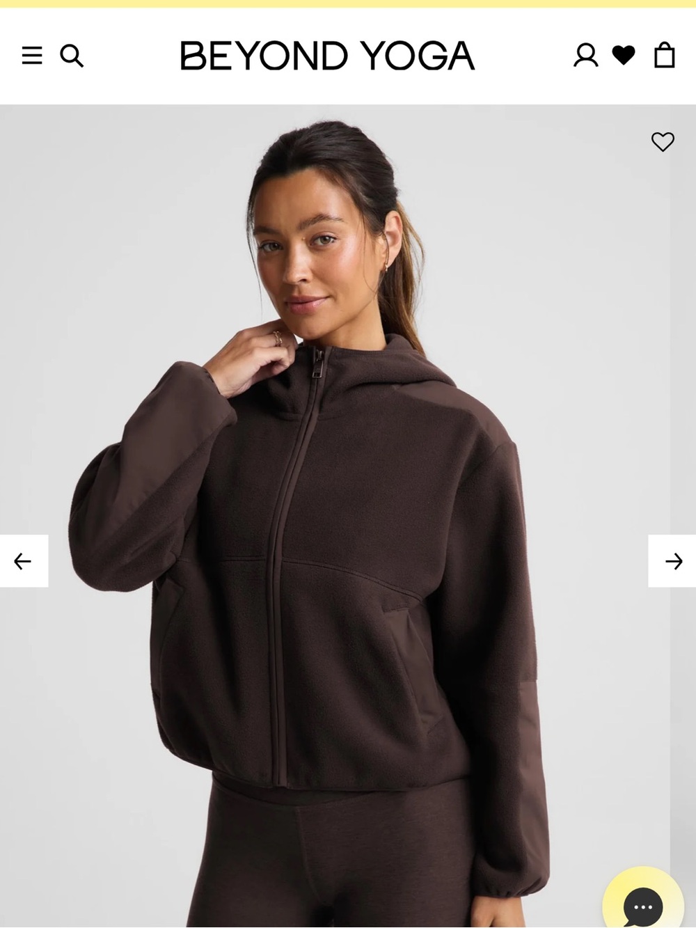 Beyond Yoga Women's Fleece Jacket Size Medium NWT